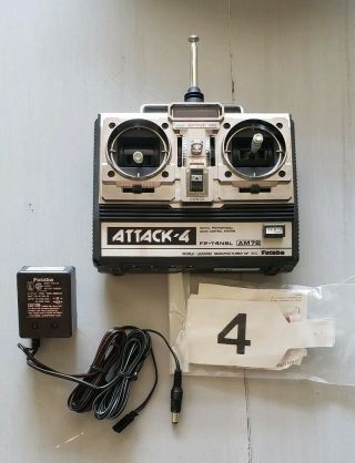 Futaba Fp - 4nbl Attack - 4 4 Channel Digital Radio Control Transmitter Vintage Am