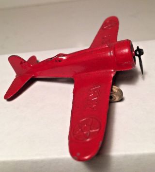 Vintage 1930s Tootsietoy Us Army Die Cast Airplane 3