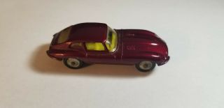 Vintage Die Cast E Type Jaguar Husky Models,  No.  71,  Dark Red 2,  2