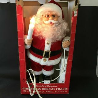 Vintage Telco Motionettes Of Christmas Animated And Illuminated Santa Claus