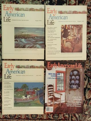 16 EARLY AMERICAN LIFE MAGAZINES VINTAGE ANTIQUES HOUSE PLANS HOW TO COLLECT 3