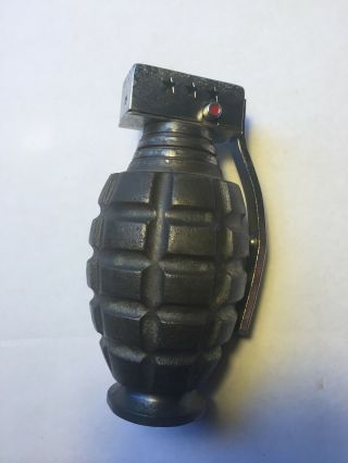 Vintage Prince Combat Grenade Style Table Lighter 1960’s 2