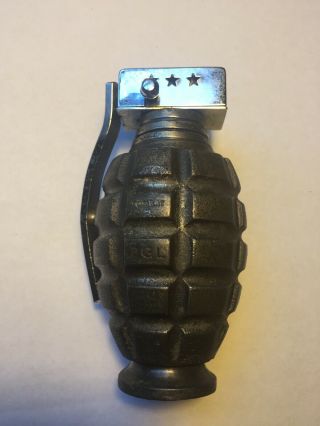 Vintage Prince Combat Grenade Style Table Lighter 1960’s 3