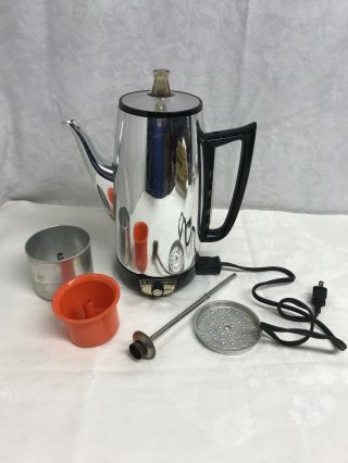 Vtg General Electric Automatic Perculator 9 Cup Coffee Pot Immersive 5p15