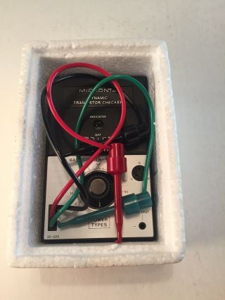 Vintage MICRONTA Dynamic Transistor Checker 22 - 025 Box 3