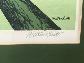 Walton Butts Log Jam Signed VTG 1970s Pacific Northwest Coastal Serigraph 3