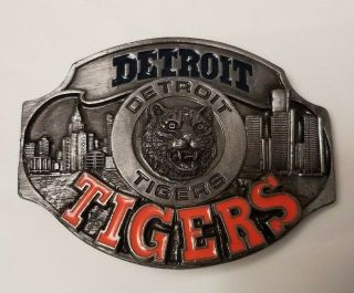 Detroit Tigers Limited Edition 1988 Siskiyou Buckle Co.  Belt Buckle Metal Enamel