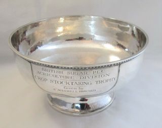 A Fine Solid Silver Rose Bowl - Birmingham 1926 - 598g - Leicester Retailer