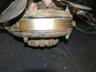 Antique 1901 Ge Pancake Motor Fan Parts 51104 Ac Type 4 Brass Blade U1 Form E9