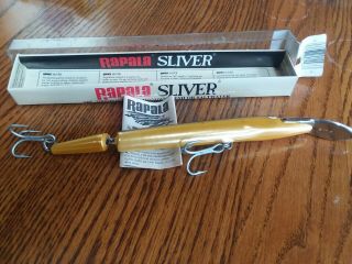 Vintage Rapala SL20GR,  SL13RH silver Jointed Minnow box with Inserts 2