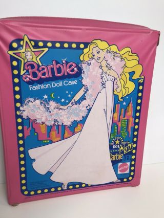 1977 Barbie Fashion Doll Case Pink Vintage