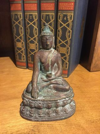 Fabulous Antique Bronze Mongolia Medicine Buddha - 18th Century