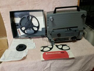 Vintage Gaf Anscovision 388 Movie Projector Dual Auto Load 8mm Or 8mm