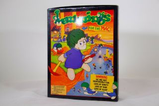 Lemmings Psygnosis - Vintage Big Box Computer Game For Mac - Complete 1992