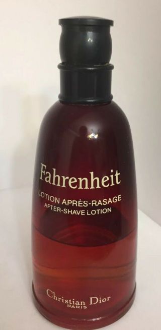 Vintage Fahrenheit By Christian Dior After Shave Lotion 3.  4 Fl.  Oz