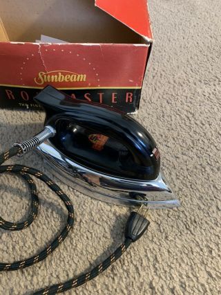 Incredible Nos Vintage Sunbeam Ironmaster Iron W/ Box Tag Papers Etc