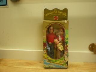 Vintage 1973 Mattel Sunshine Family Dolls Steve Stephie Sweets