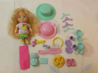 Vintage Bluebird Polly Pocket Lucy Locket Accessories Large Pink Heart Set