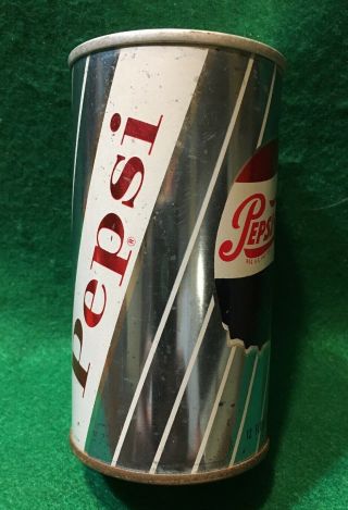 Vintage Pepsi Cola Can Bottle Cap Tin Litho 12 oz.  Pull Tab Baltimore MD 2
