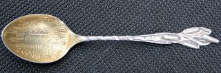 Spokane Falls Vintage Sterling Silver Souvenir Spoon Paye & Baker