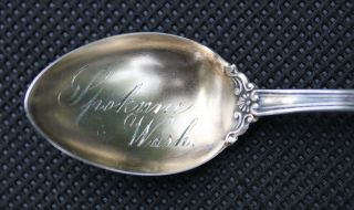 Spokane Wa Vintage Sterling Silver Souvenir Spoon