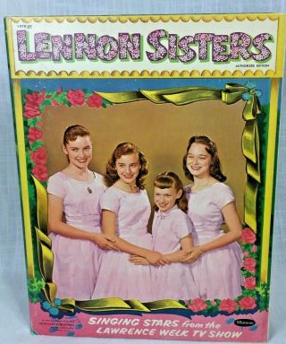 1957 Lennon Sisters Vintage Paper Dolls Whitman Tri - Fold Lawrence Welk Uncut