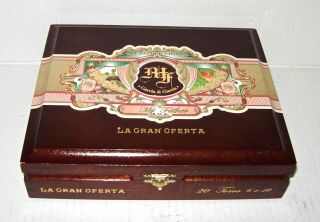 My Father La Gran Oferta Toros Empty Wood Hinged Cigar Tobacco Box Hand Made