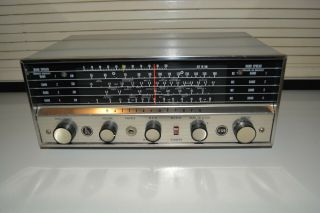 Vintage Model S - 120 Hallicrafters 4 Band Tube Radio Am & Three Short Wave Bands
