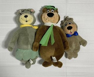 Vintage Hanna Barbera Bears Yogi,  Cindy & Boo Boo Bears Stuffed Animals
