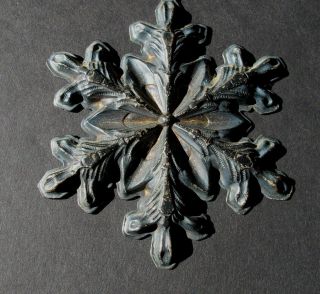 Vintage 1973 Gorham Sterling Silver Snowflake Ornament