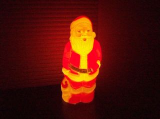 VINTAGE SANTA BLOW MOLD LIGHT 13 INCHES TALL MADE BY UNION PRODUCTS 2