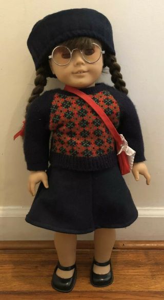 Pleasant Company American Girl Molly 18” Doll W/ Meet Outfit & Accessories