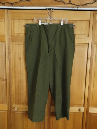 Us Army M51 Od Wool Field Pants Trousers,  50 