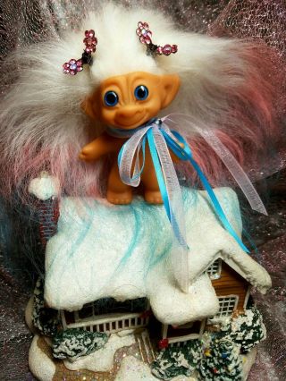 Vintage Wishnik Troll Ooak With Horse Shoes Holiday Pricing And