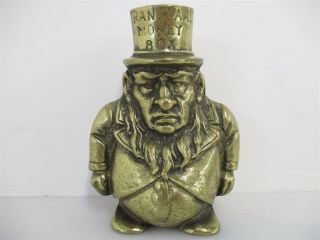 Vintage Paul Kruger Transvaal Money Box Coin Piggy Bank 5 1/2 " Height