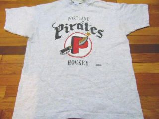 Vintage Salem Sportswear Ahl Portland Pirates T - Shirt Size Xl