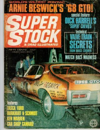 Stock & Drag July 1968 Farmer Beswick - Tasca Ford - Dick Harrell - Barracuda