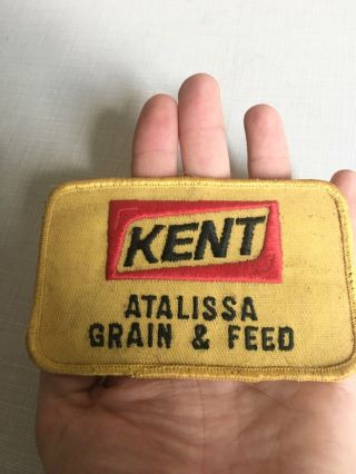 Vtg Mf Atalissa Kent - Tractor Farm Feed Seed Patch For Snapback Mesh Hat