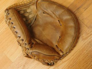 Vintage 70s Rawlings Heart Of The Hide Pro Catchers Baseball Glove Mitt D67 Usa