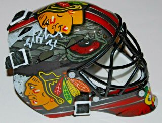 Ed Belfour Signed (chicago Blackhawks) Autographed Mini Goalie Mask W/coa 1
