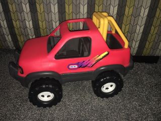 Vintage Little Tikes Red Off Road 4x4 Monster Truck Jeep 6694