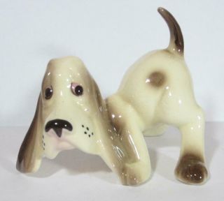 Vtg Freeman Mcfarlin Originals Calif Pottery Bloodhound Hound Dog Puppy Figurine