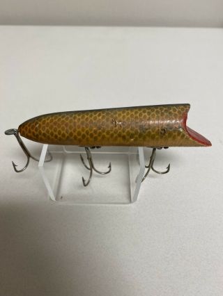 Vintage Heddon No Eye Long Lip Lucky 13 Fishing Lure Early Cup Rig Tackle Box