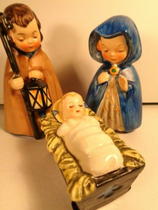 Vintage 1961 Goebel West Germany Jesus,  Mary,  Joseph Nativity Set Janet Robson