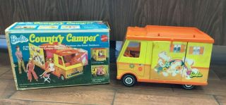 Barbie Country Camper Mattel Play Set W/ Box & Accessories
