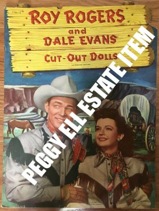 1950 Roy Rogers And Dale Evans Cut - Out Dolls Paper Dolls & Uncut