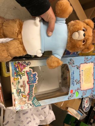 1987 WOW Vintage Baby Teddy Ruxpin w/box - Never Held Batteries 2