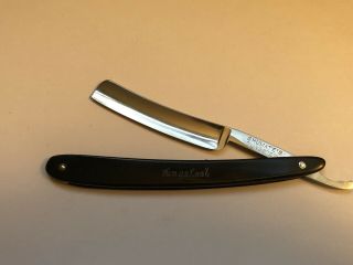Vintage Ex.  Cond 9/16.  Curved Blade Shumate Tungsteel Razor Shave Ready Usa
