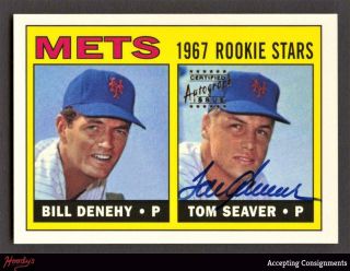 1999 Topps Stars Rookie Reprints Autographs 5 Tom Seaver Auto Mets