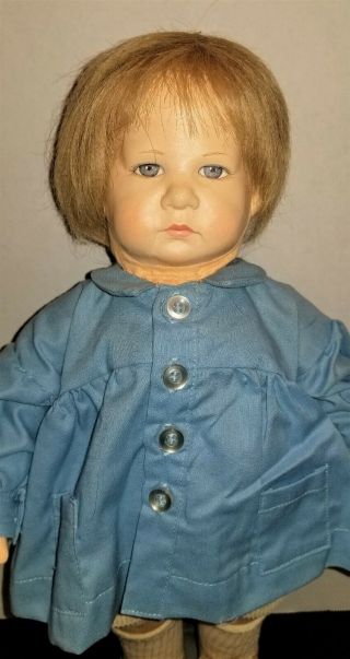15 " Christine Adams Doll Series H 23,  Hand Painted Face,  Jointed Hips,  Cloth Bod
